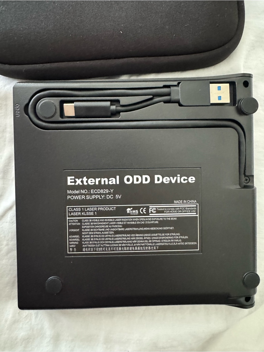 Portable External DVD/CD Drive - Picture 2 of 7